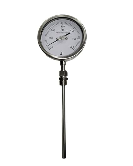 Thermometer ø 63,6mm Einbau 9mm Fühler 9x300mm max. Temperatur 500°C