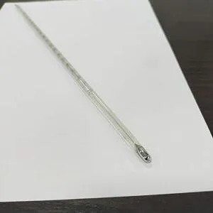 Glass Thermometer, Mercury Filled, Range -20 to 150°C with L.C 2°C, 300mm Long - Lab & Industrial Temperature Measurement (Pack of 4)