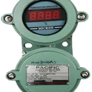 Flameproof Temperature Indicator, Input Sensor Pt-100, Display 3 ? digit, 0.5? LED, Range -50 to 199 Deg C Power Supply 230 VAC, 5 Amp, 50 Hz