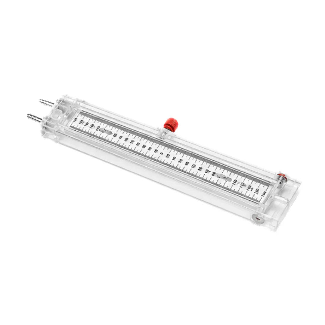 Japsin Instrumentation acrylic U-tube manometer 150-0-150 mmWC wall mounted with stainless steel nozzle for differential pressure measurement