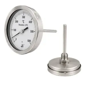 Bimetal Dial Thermometer | 4" Dial | 0 to 600 Deg C | JI-BMT-7 | Japsin Instrumentation - Since 1974
