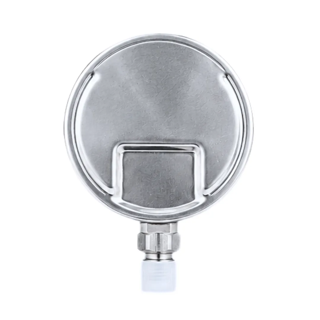 Industrial Capsule Vacuum Gauge 4" Dial, Range -5000 mmWc to 0 with Dual Scale of -500 mBar to 0, Direct Mounting Bottom Entry, Connection 1/2" BSP (M), SS Case & SS Wetted Parts Micro Adjustable Pointer - Image 5