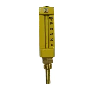 industrial and marine thermometer 0 to 100 degree Celsius with 40 mm stem and 1/2 inch BSP male connection
