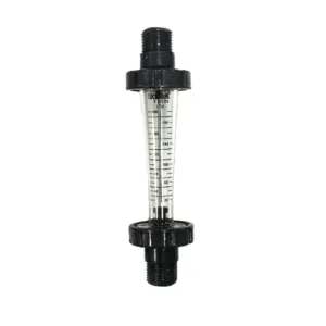 plastic threaded rotameter for water with 20 to 200 LPH flow range
