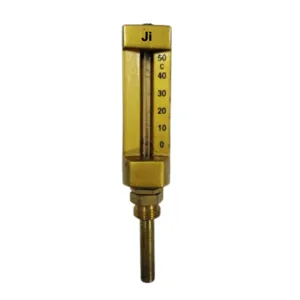Japsin Instrumentation industrial and marine thermometer 0 to 50 degree Celsius with 50 mm stem after thread and 1/2 inch BSP male connection