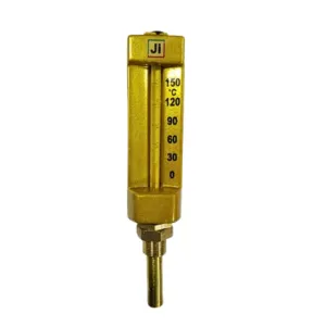 Japsin Instrumentation industrial marine thermometer 0 to 150 degree Celsius with 40 mm stem after thread and 1/2 inch BSP male connection