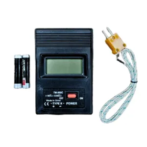 Lutron portable digital temperature indicator with K type thermocouple probe measuring range minus 50 to 1300 degree Celsius