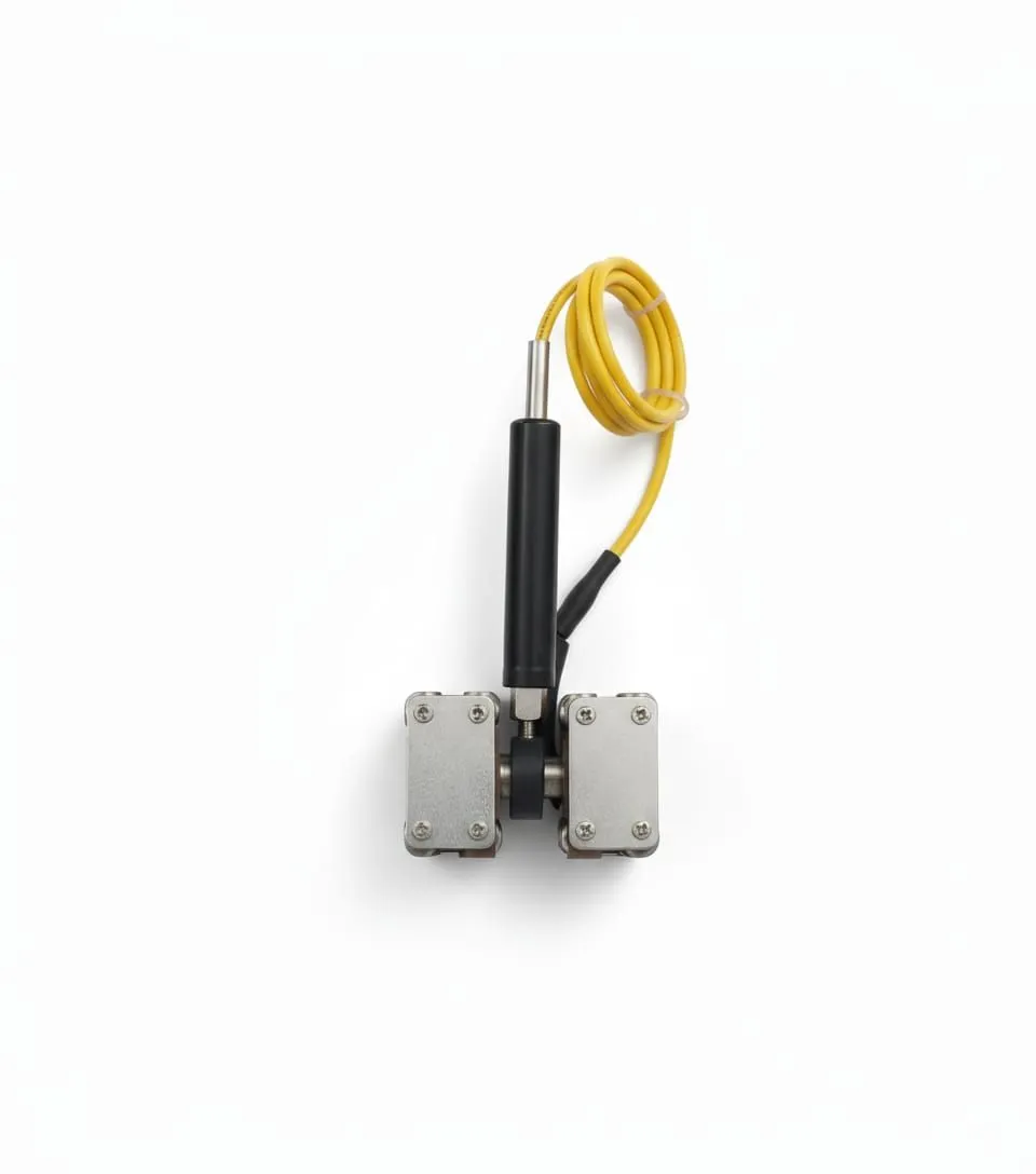 Industrial Heavy Duty Roller Type Thermocouple Range Suitable for -50 to 1000 Deg C, 4" Handle, Supplied With Yellow Connector & 1 Meter Cable - Image 2