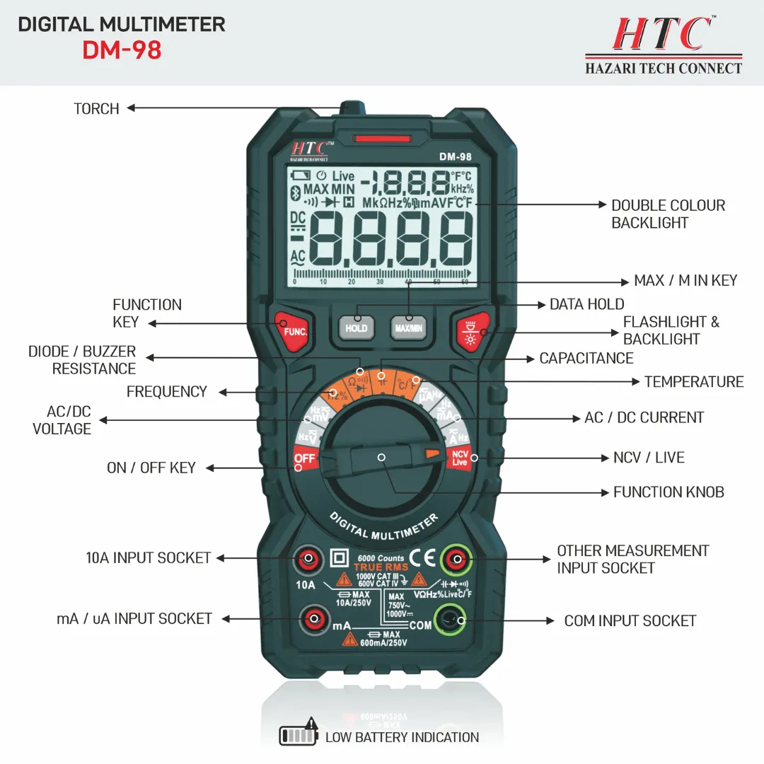 Digital Multimeter | DM-85T | HTC | Japsin Instrumentation