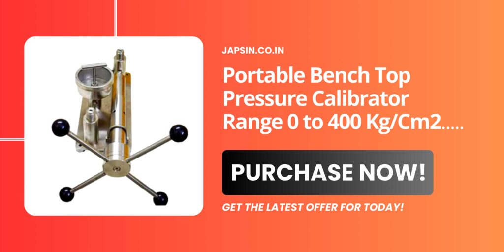 Portable Bench Top Pressure Calibrator Range 0 to 400 Kg/Cm2 - JI-CP-MINI-400-Banner