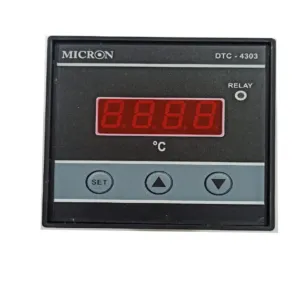 Micron universal input temperature controller panel with Pt100 J Type K Type inputs available in 96x96 72x72 48x48 panel sizes and 20A relay output