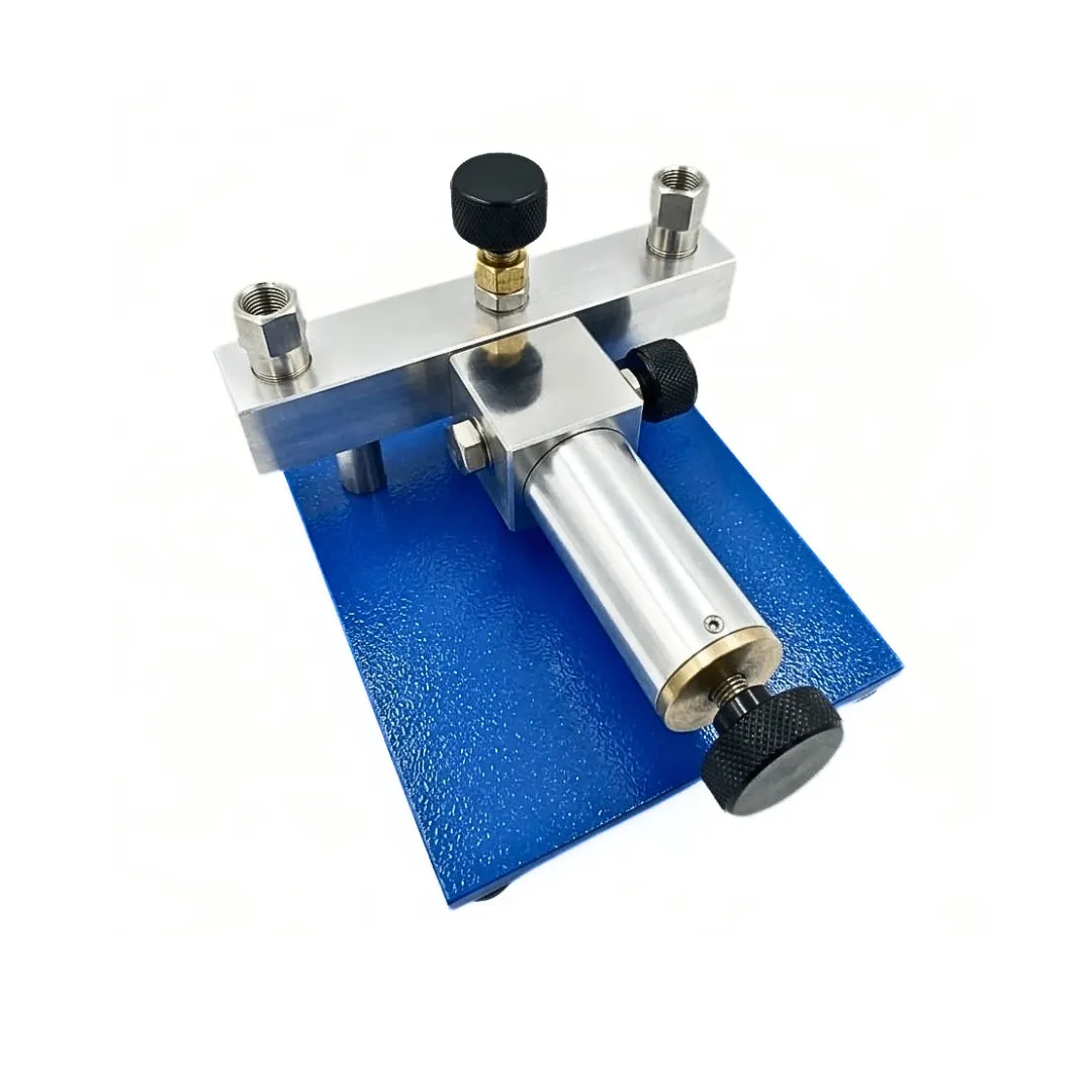 Japsin Instrumentation handheld pneumatic vacuum cum pressure calibrator -0.95 to 7 bar with isolation valve for industrial pressure calibration