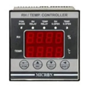 Micron TRH-4308-1 RH and temperature controller with dual input 4 plus 4 digit display Pt100 humidity sensor 96x96 mm