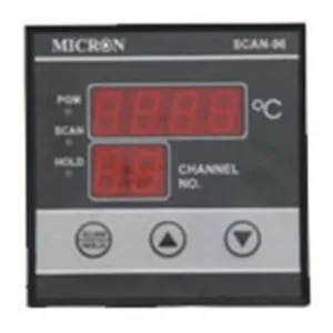 Micron SCAN-96 8 channel auto manual temperature scanner with Pt100 K type input 4 plus 2 digit display and Scan Hold function