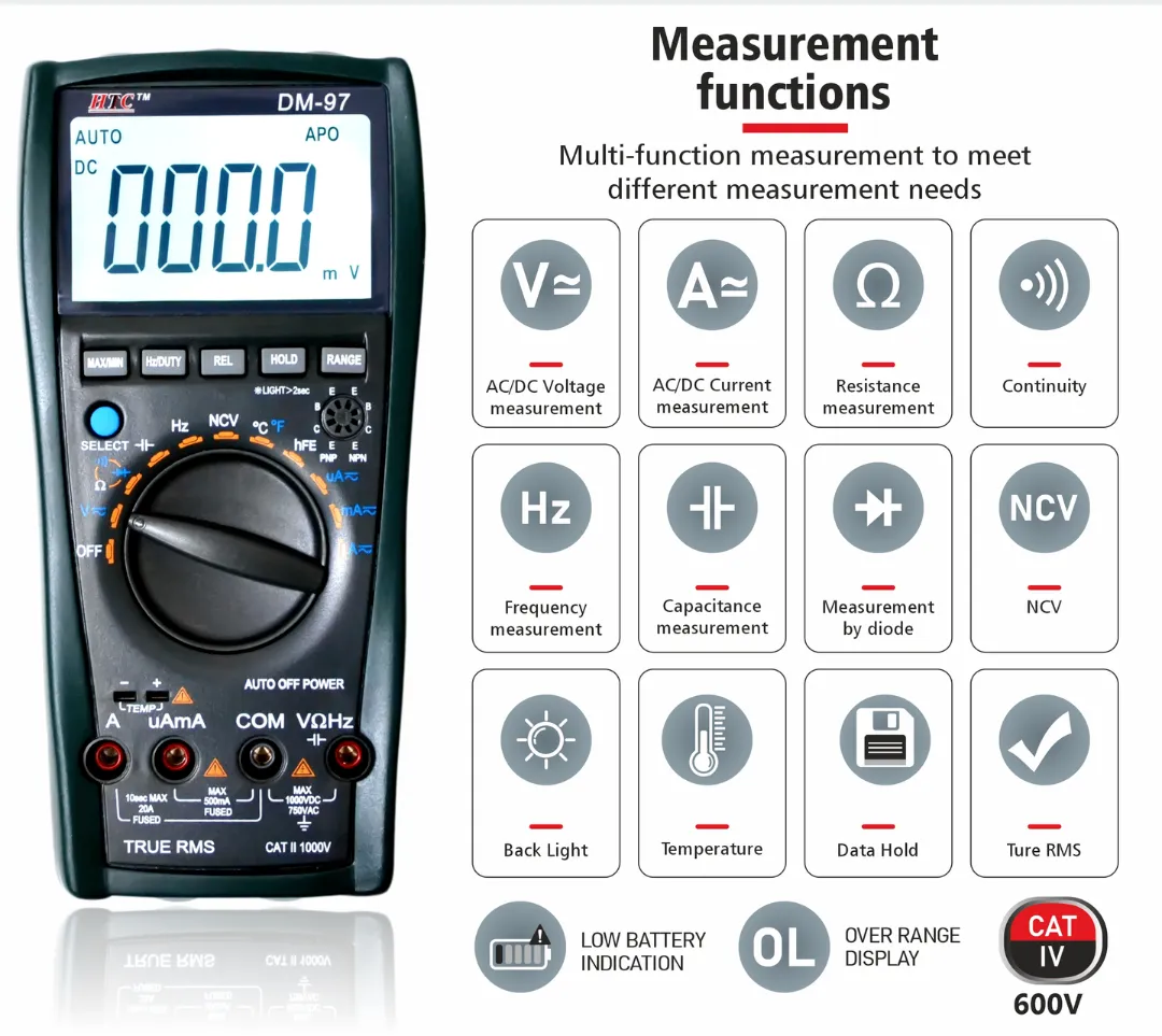 Digital Multimeter | DM-97 | HTC | Japsin Instrumentation