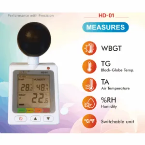 HTC HD-01 WBGT Heat Stroke Meter for Heat Stress Monitoring
