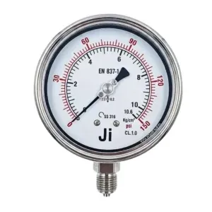 Industrial Pressure Gauge 0-10.6 Kg/Cm2 ( 150 PSI ) | JI-IPG-2061 | Japsin Instrumentation - SInce 1974