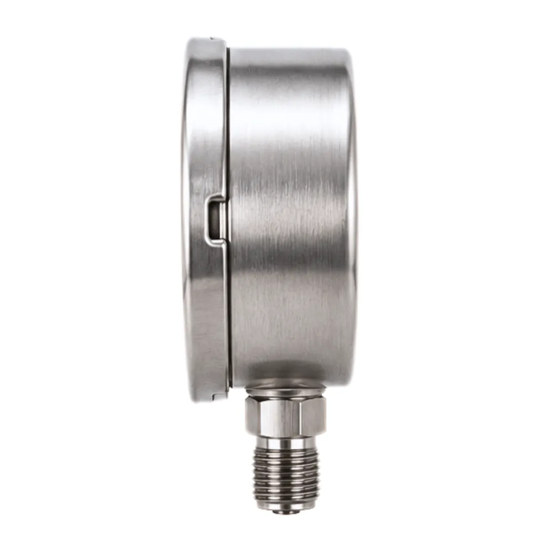 Japsin Instrumentation industrial pressure gauge 0-1000 bar 14000 PSI with 2.5 inch dial bottom entry and stainless steel case for high pressure measurement
