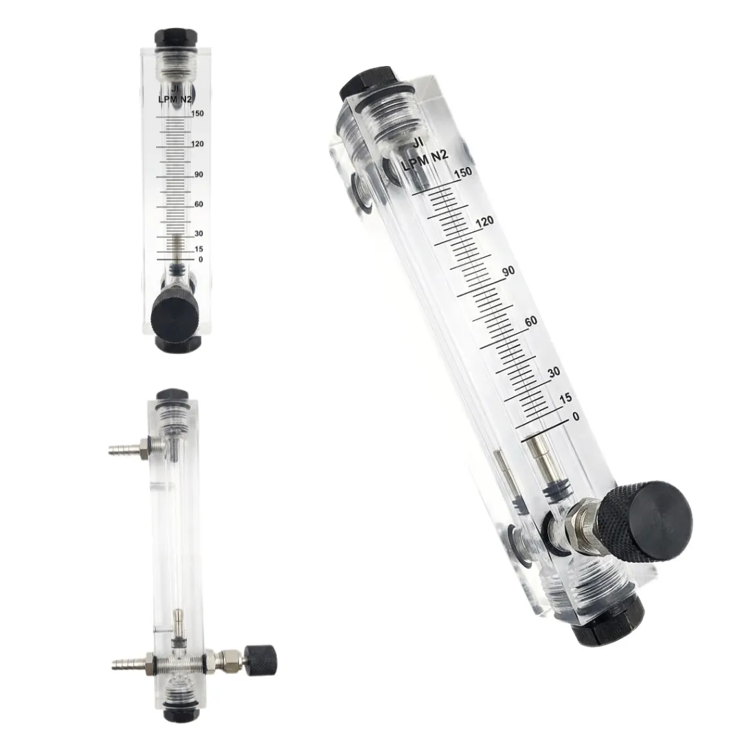 Industrial nitrogen rotameter 0-150 LPM with precision control valve