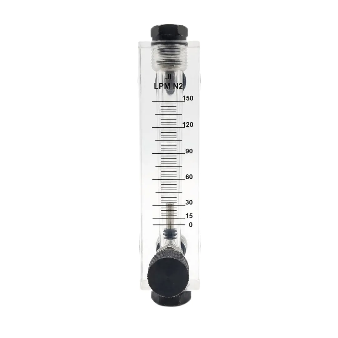 Variable area nitrogen flow meter for industrial gas monitoring applications