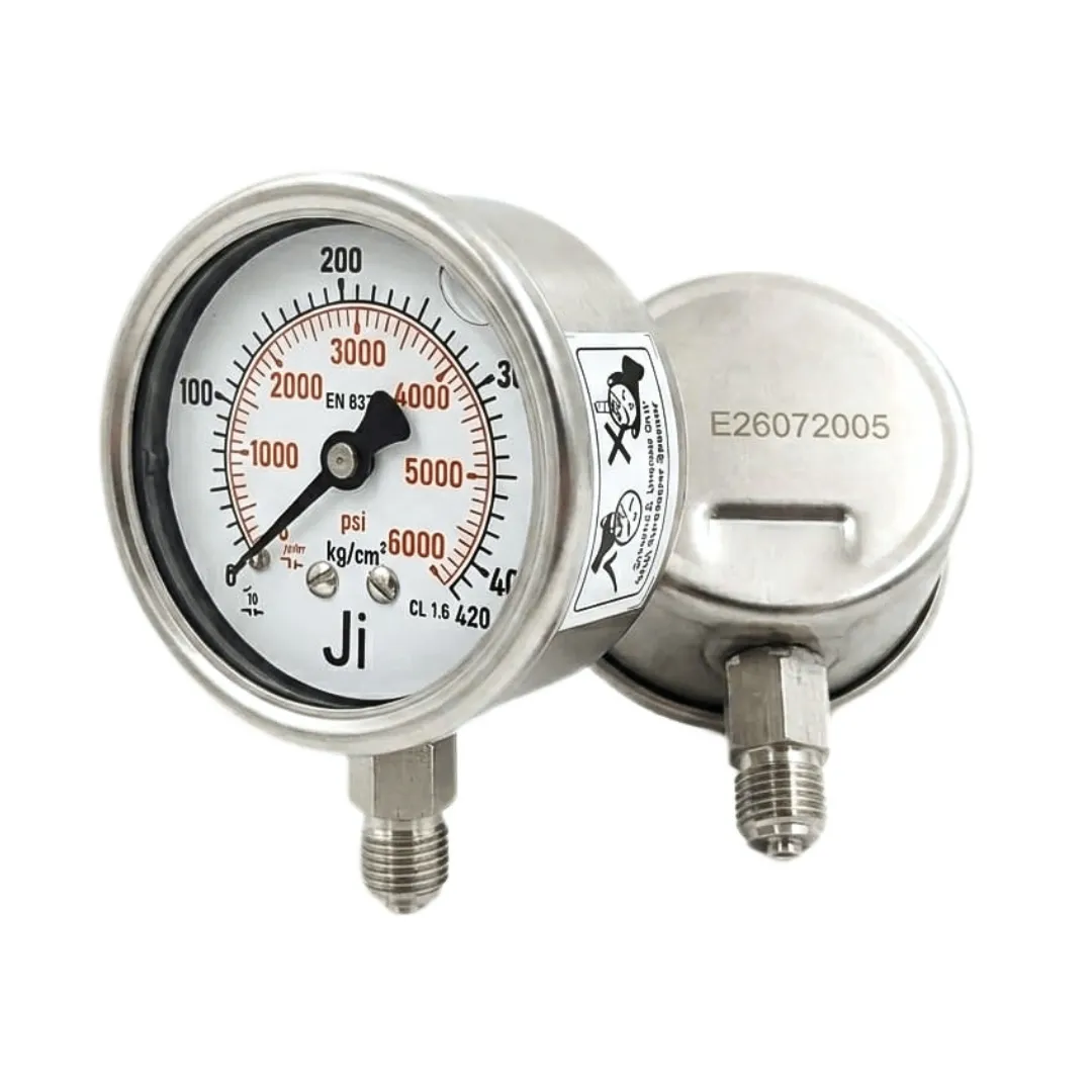 Economical Pressure Gauge - 0 to 420 Kg/cm2 with Dual Scale of 6000 PSI - JI-EPG-1108