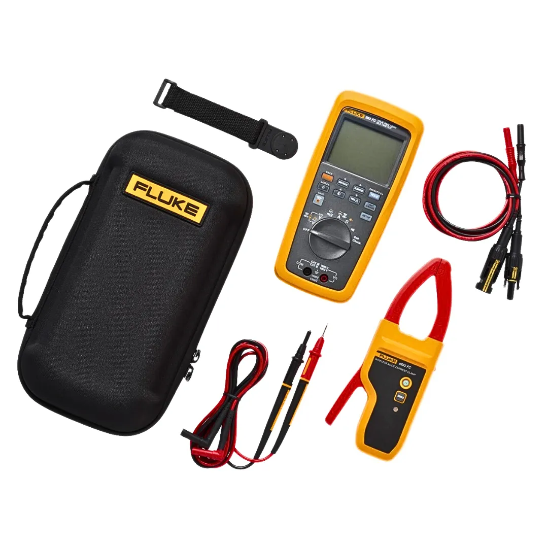 Fluke 283 FC Solar Multimeter with Wireless Clamp Meter for PV System Testing