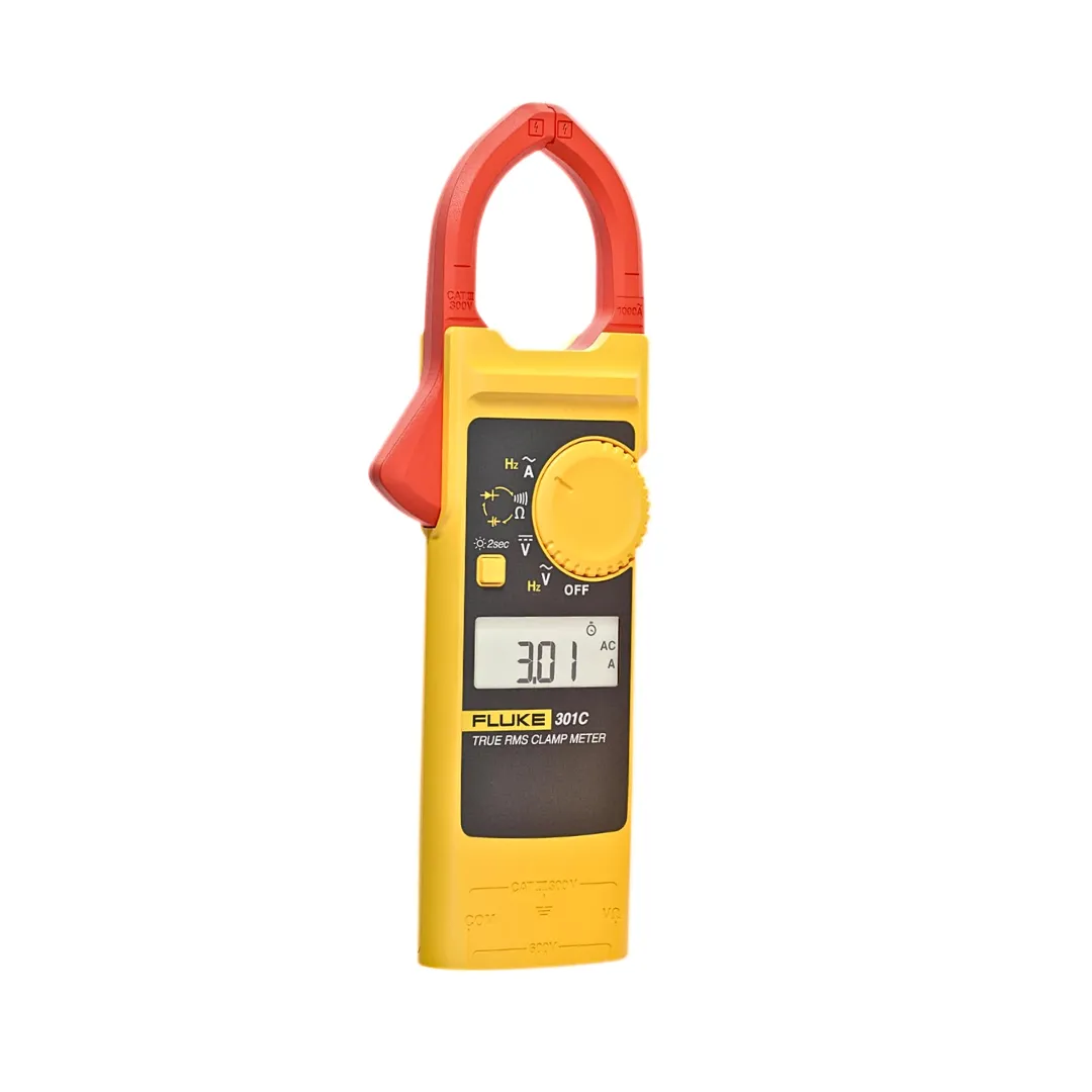 Fluke 301C 1000A AC Clamp Meter with Test Leads