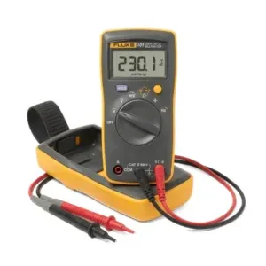 Fluke 101 Digital Multimeter with Magnetic Hanging Case 6000 Counts CAT III 600V