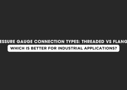 Pressure Gauge Connection Types Threaded vs Flanged Japsin Instrumentation - Since 1974