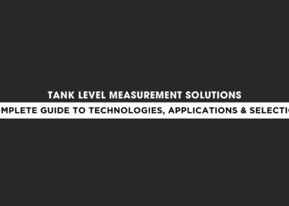 Industrial tank level measurement solution with level sensors, transmitters, and gauges for liquid storage monitoring