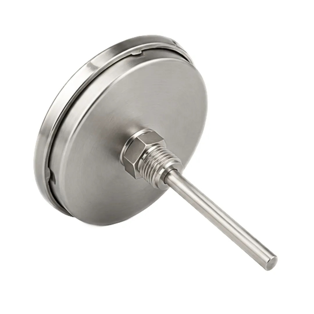 Stainless steel bi-metal thermometer with 1/2 inch BSP connection