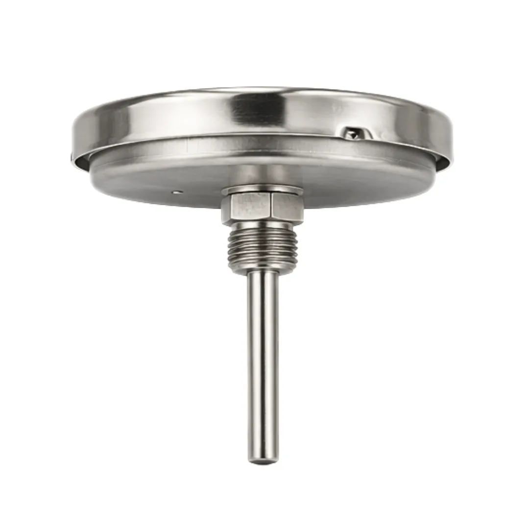 Stainless steel bi-metal thermometer with 1/2 inch BSP connection