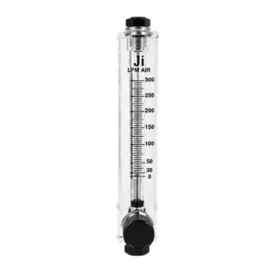 Acrylic Tube Rotameter for Air 0–300 LPM with 1/4" BSP SS Connections