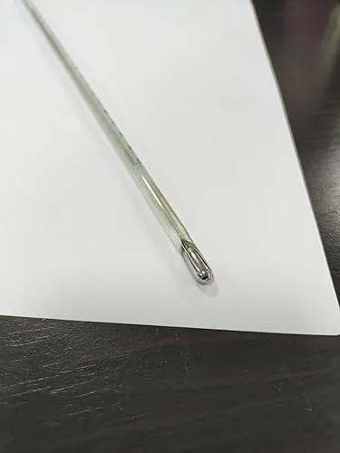 Glass Thermometer, Mercury Filled, Range 0 to 400°C with L.C 2°C, 300mm Long - Lab & Industrial Temperature Measurement (Pack of 4)