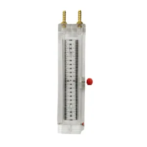 Japsin Instrumentation acrylic U-tube manometer 100-0-100 mmWC wall mounted with stainless steel nozzle for differential pressure measurement